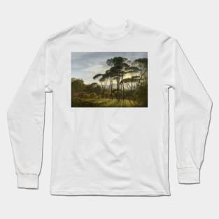 Italian Landscape with Umbrella Pines - Hendrik Voogd Long Sleeve T-Shirt